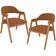 Kit 02 Cadeiras de Jantar e Estar Living Estofada Nadja L02 Bouclê Terracota - Lyam Decor