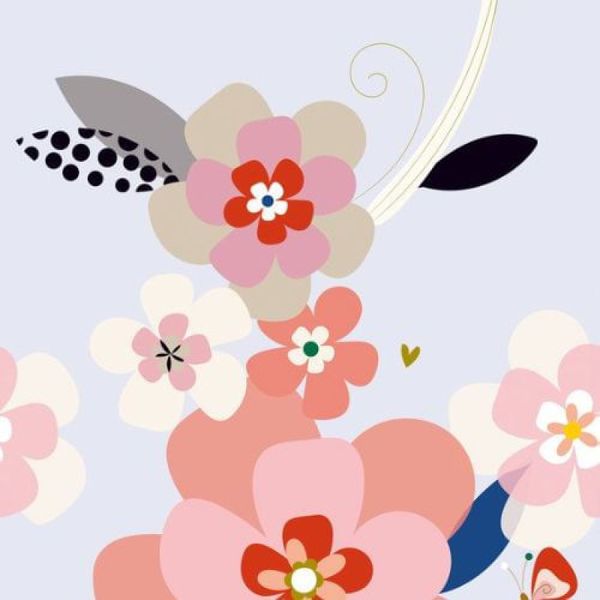 Painel de Parede The Wall 2 Floral Colorido 392081