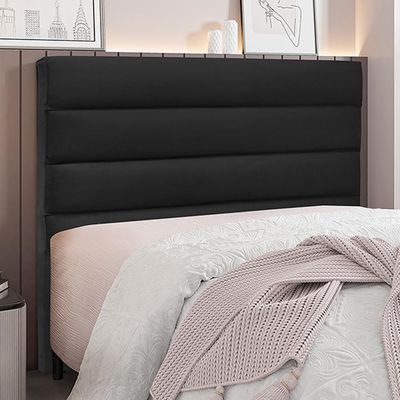 Cabeceira Decorativa King Size 1,95M Guess Veludo Preto - Gran Belo