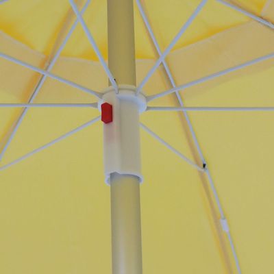 Guarda-sol em Bagum e Haste de Alumínio 2,00m Amarelo Bel 2,00m