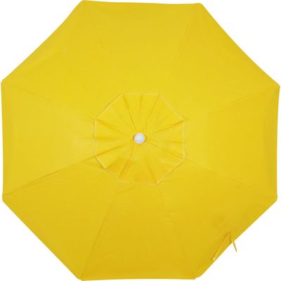 Guarda-sol em Bagum e Haste de Alumínio 2,00m Amarelo Bel 2,00m