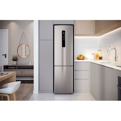 Geladeira Electrolux Frost Free Inverter 400L Efficient AutoSense e Rapid Freeze Inverse Inox Look (IB6S) Bivolt
