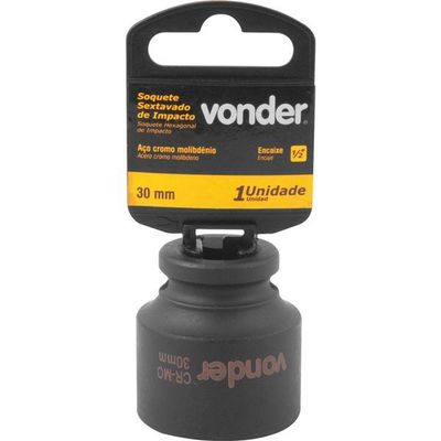 Soquete Sextavado De Impacto Encaixe 1-2 30mm Vonder
