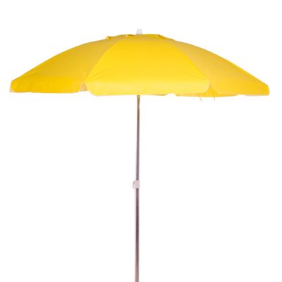 Guarda-Sol Articulado 2,40m em Bagum e Alumínio Amarelo Bel 2,40m