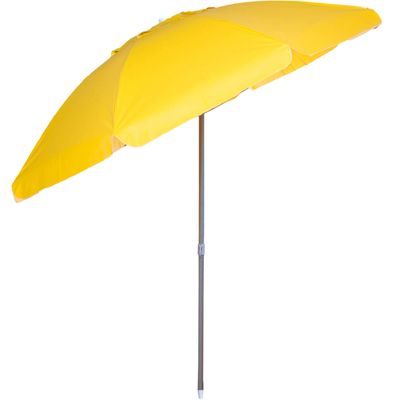 Guarda-Sol Articulado 2,40m em Bagum e Alumínio Amarelo Bel 2,40m