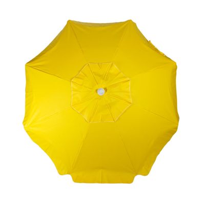 Guarda-Sol Articulado 2,40m em Bagum e Alumínio Amarelo Bel 2,40m