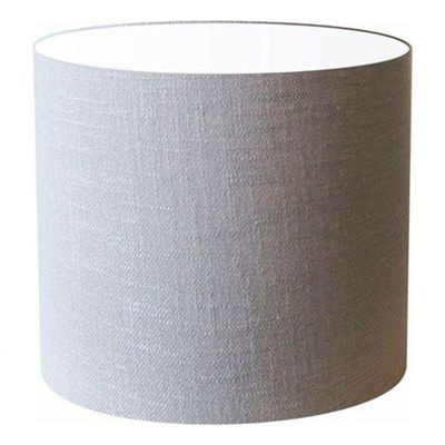 Cúpula Abajur E Luminária Cilíndrica Vivare Cp-7014 ø35x21cm - Bocal Nacional Rustico-cinza