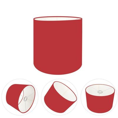 Cúpula Abajur E Luminária Cilíndrica Vivare Cp-7005 ø18x18cm - Bocal Nacional Bordo