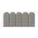 Cabeceira Nuvem Suede Solteiro Com 5 Placas Macias De 60cm Azul Bebe