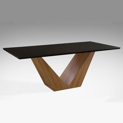 Mesa de Jantar Versus 180cm X100 cm Laca Preta