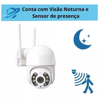 Kit Câmera Ip A8 Icsee Hd 1080p Com Cartão De Memória 64gb