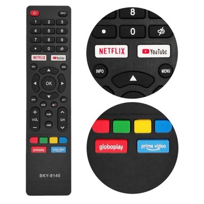 Controle Remoto Para Tv Multilaser Smart Tl020 Tl024 42 e 43