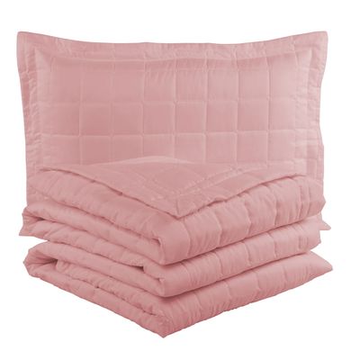 Cobre Leito Solteiro Soft Rosé Valle Enxovais 2 peças