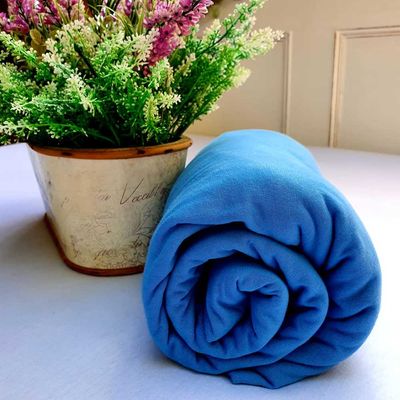 Lençol Avulso Malha 100% Algodão Queen Azul Indigo Linha Trento Camtália 1 peça Queen