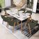 Kit 02 Cadeiras de Jantar e Estar Living Estofada Nadja L02 Linho Verde Musgo - Lyam Decor