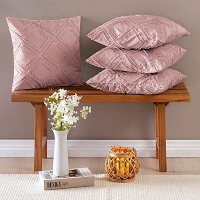 Almofadas Cheias Aveline 45cm x 45cm 04 Peças - Rosê