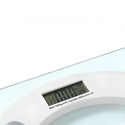 Balança Digital  para Banheiro em Vidro Temperado com Display LCD – Alta Precisão até 180kg