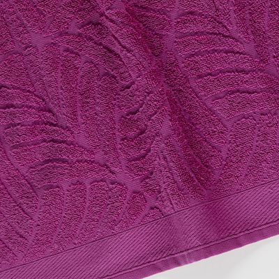 Toalha de Rosto Native Fio Penteado Jacquard Folhas 01 Peça 100% Algodão - Pitaya