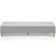 Kit 02 Puffs Decorativo Sala de Estar Bali W01 Pés Palito 190x60cm Bouclê Cinza - Lyam Decor