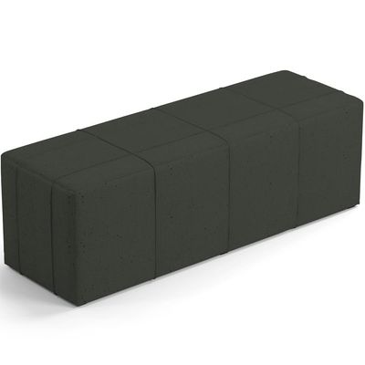 Kit Cabeceira Cama Box King 195cm com Calçadeira Roma W01 Linho Verde Musgo - Lyam