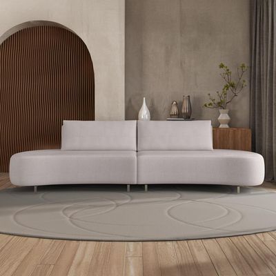 Sofá 5 Lugares Xangai Itacaré Cinza 360 cm
