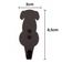 Gancho de Parede Cachorro 8cm Preto Pendurar Casacos Chapéus Bolsas Luft Masutti