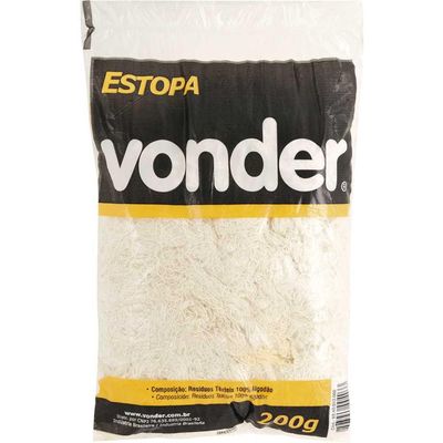 Estopa Branca Polimento C/200G Vonder