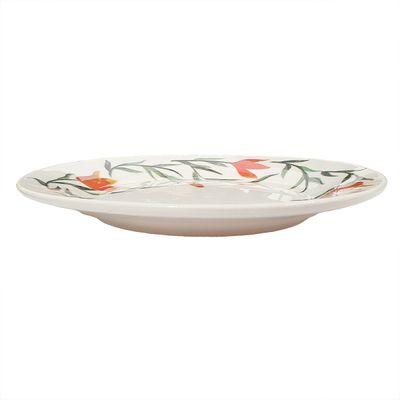 Prato de Sobremesa de Cerâmica Donna Lírios 18cm 6 Unidades - Biona 5410