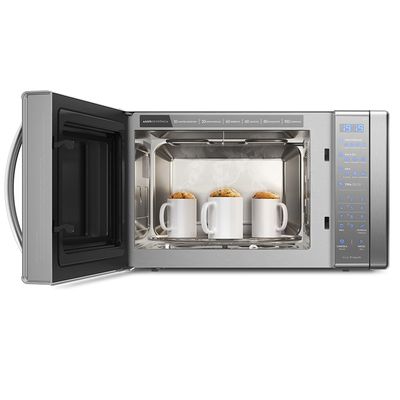 Micro-ondas Electrolux 31L cor Inox Espelhado com Função Grill e Painel Blue Touch (ME41X) 127V