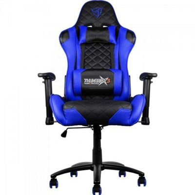 Cadeira Gamer Profissional Tgc12 Preta-azul Thunderx3