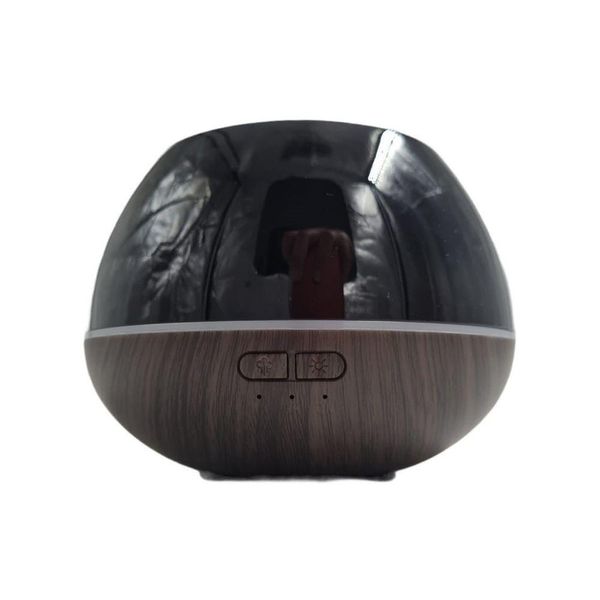 Difusor De Aromas Led Base De Madeira Marrom