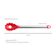 Colher Pegador Massas Silicone Vermelho Cabo Inox Talher 1un
