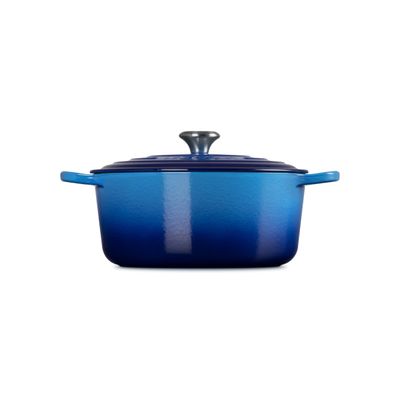KIT LE CREUSET PANELA 28CM E 24CM SIGNATURE EM FERRO ESMALTADO AZURE BLUE