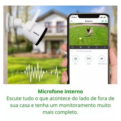 kit 2 Câmera De Vídeo Intelbras Im5 S Full Hd 1080p Com Cartao 64gb
