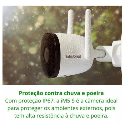 kit 2 Câmera De Vídeo Intelbras Im5 S Full Hd 1080p Com Cartao 64gb