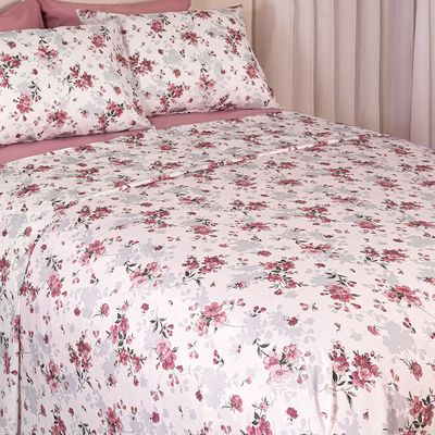 Jogo de Cama Duplo Queen 4 Peças 140 Fios 240x250cm Amelie Realce Premium - Sultan