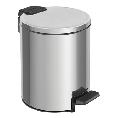 Lixeira com Pedal 3L Tramontina Loop Aço Inox e Balde Interno Cozinha Escritório Lavabo