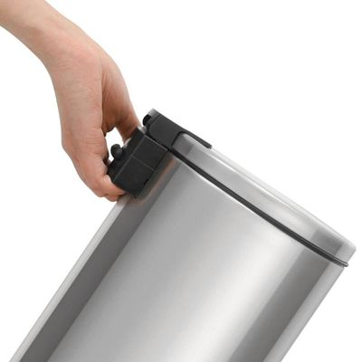 Lixeira com Pedal 3L Tramontina Loop Aço Inox e Balde Interno Cozinha Escritório Lavabo