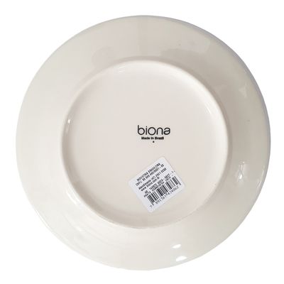 Prato de Sobremesa de Cerâmica Donna Jardim de Cerejas 18cm 12 Unidades - Biona 149874