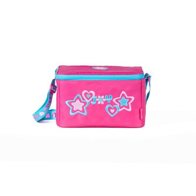Kit Mochila de Rodinha Feminina + Lancheira Térmica Juvenil BG Joy Rosa