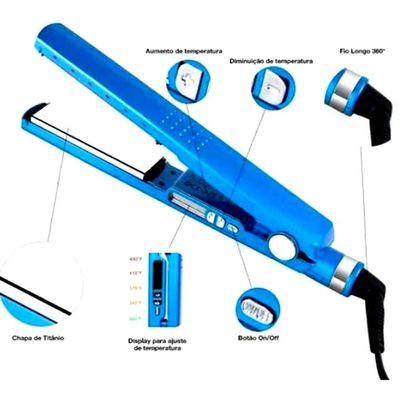 Chapinha Prancha Profissional Salão íon Titanium Bivolt