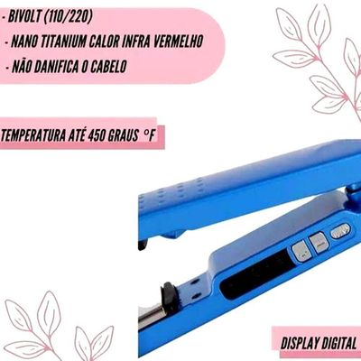 Chapinha Prancha Profissional Salão íon Titanium Bivolt