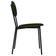 Cadeira Estofada Para Sala De Jantar Azuri Preto C01 Linho Verde Musgo - Lyam Decor