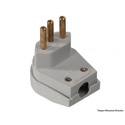 Plug Macho Forte 2P+T 20A/250V Cz 39064 Pfpb20-3 c/10pcs