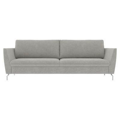 Sofá Decorativo Sala de Estar 190cm Olívia Suede Cinza - Gran Belo