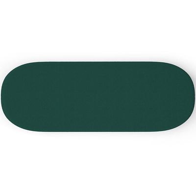 Kit 02 Puffs Decorativos Orgânicos Para Living Quarto 140cm Doha W01 Bouclê Verde - Lyam Decor