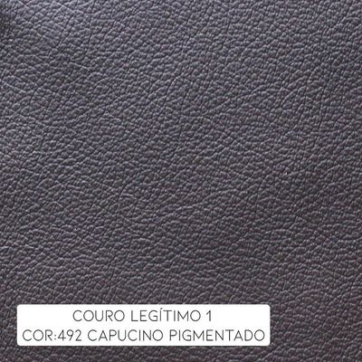 Poltrona do Papai Reclinável Elétrica Armênia Power Touch Couro Capucino - Gran Belo