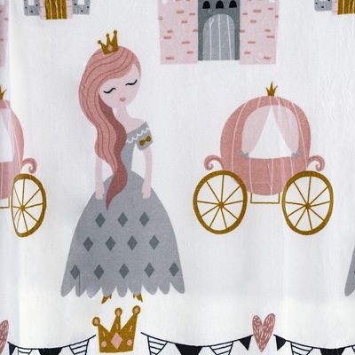 Manta Flannel Estampada Infantil Bouti Kids Solteiro 100% Poliéster - Little Princess