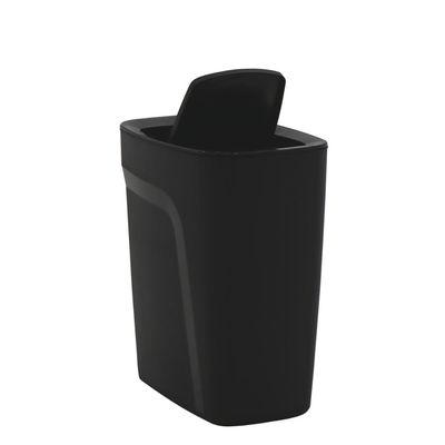 Lixeira Tramontina Compact em Polipropileno Preto com Tampa Basculante 8,5 L