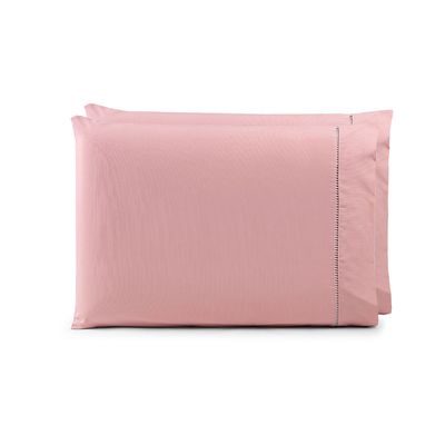 Par de Fronhas 70cm x 50cm 2 Peças Paris  Percal 150 Fios 100% Algodão - Rosê
